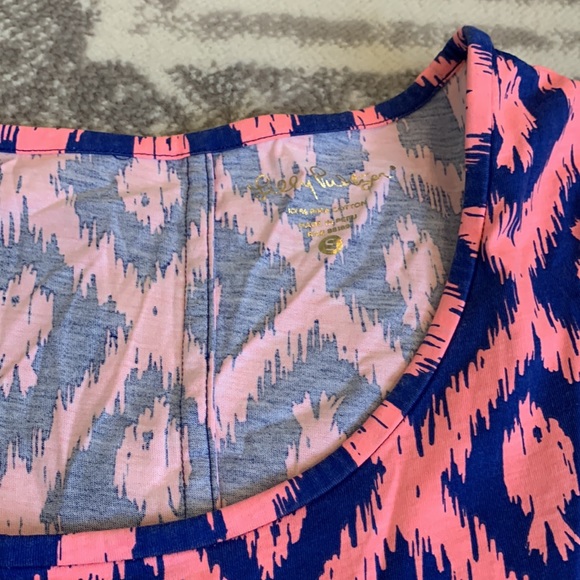 Lilly Pulitzer Beacon Dress Little Fish Engineered Print S rock bottom price - Picture 2 of 7